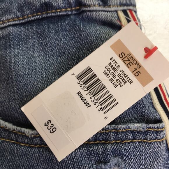 Unionbay Roxie Denim Shorts 1981 Blue Juniors 15 - Picture 4 of 13